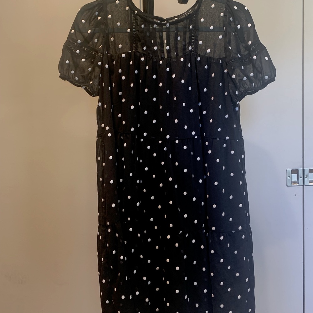 Blu Pepper Polka Dot Baby Doll Dress